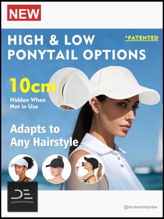 Cooling UV 50 High Ponytail Baseball Cap for Women Breathable Running Golf main image 5